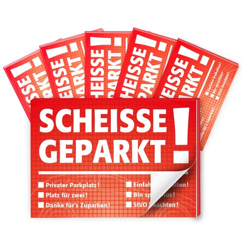 Notizblock scheiße - notizblock, "scheiße