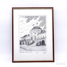 Radierung stuttgart schloss - stuttgart.,