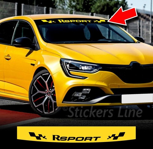 Aufkleber sonnenblende sport - r,