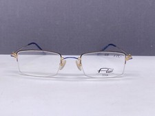Flair Brille Damen Gold Blau  Rechteckig Titan Kleine Gläser Flair 457 Germany