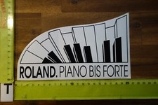 Alter Aufkleber Musikinstrument Orgel Klavier Piano ROLAND