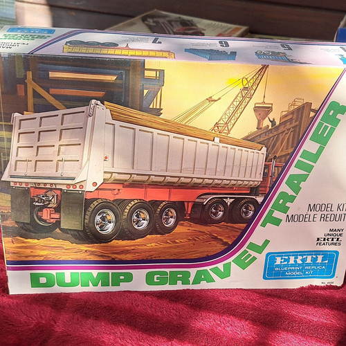 Ertl dump gravel trailer - ertl,