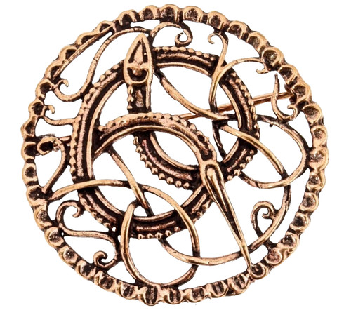 Bronze wikinger fibel - bronze,