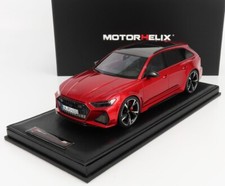 AUDI - A6 RS6 AVANT (C8) ab 2020 rot metallic in 1:18 von Motorhelix MH006TR