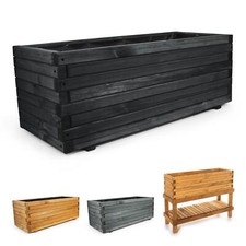 Hochbeet Holz Pflanzkasten Frühbeet Blumenkasten Gemüsebeet Pflanzbeet Garten