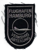 FLUGHAFEN Feuerwehr HAMBURG Abzeichen Patch Feuerwehrabzeichen VERKEHRSABTEILUNG