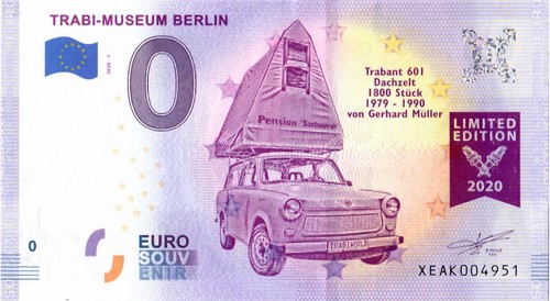 Euro schein trabi - 0,
