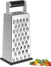 Vierkantreibe, Reibe Edelstahl, käsereibe mit rutschfestem Boden Kartoffelreibe
