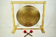 Feng Gong - Buddha Gravur - 3,9 kg  ⌀ 57 cm - Meditation / Klangmassage Therapie