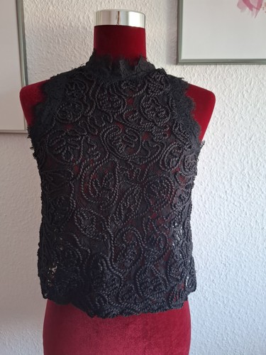 Zara tanktop spitze - zara, schwarz