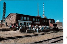 Ak Brocken, Harz, Bahnhof, gelaufen 1990 (25d)