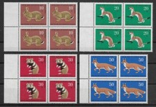 Berlin 1967 ** Satz Mi 299-02 Jugend Viererblock VB 4er Block Rand links 04478C