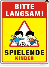 Achtung Kinder Schild Groß