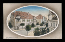 Passepartout AK Reichenbach Schlesien Neue Bahnhofstrasse