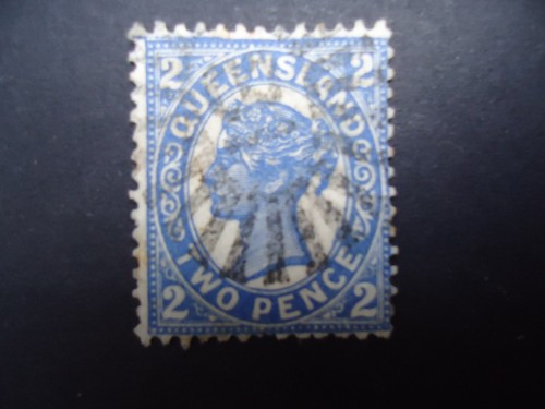 Briefmarke queensland - briefmarke,