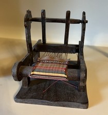 Vintage - Deko - Miniatur Webstuhl - 70er