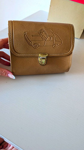 Kinderschultasche leder beige - leder,
