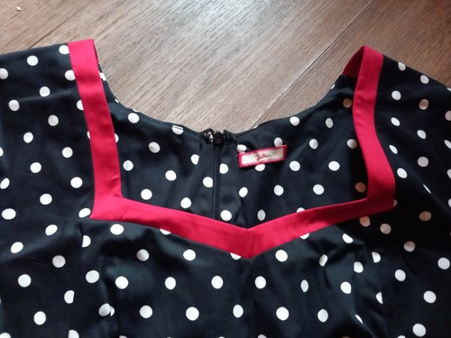 Rocknroll kleid punkte - xl, punkte+rote