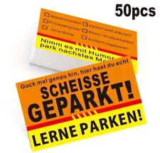 50x Falschparker Scheisse