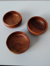 3er Set Holzschüsseln /