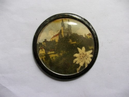 Antiker taschenspiegel mit - antiker,