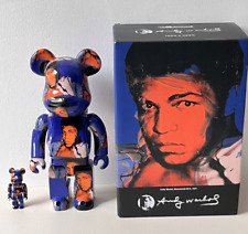 Bearbrick Medicom Toy Andy Warhol - Muhammad Ali 100% + 400% mit Box