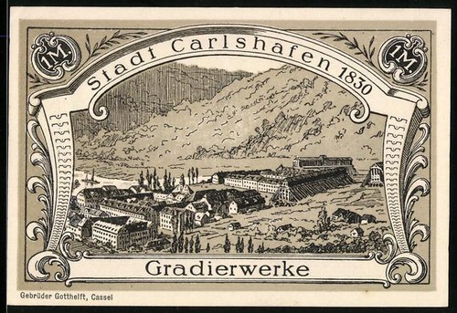 Notgeld carlshafen mark - 1,