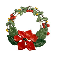 Zinn Christbaumschmuck Kranz