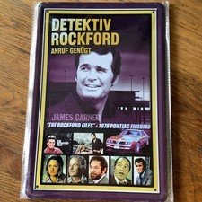 Blechschild 20x30 Detektiv Rockford Anruf genügt Pontiac ,neuwertig in Folie PK4