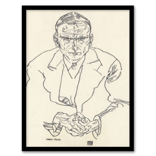 Egon schiele framed wall art - framed,