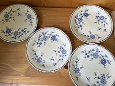 Bayrisch Blau Seltmann Weiden Doris Kuchenteller 4 Stück leichte Gebrauchsspuren