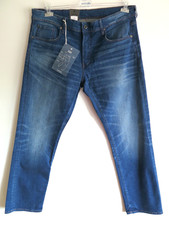 G-STAR 3301 Straight Herren Rode Stretch Denim Jeans Gr. W36 L32 NEU