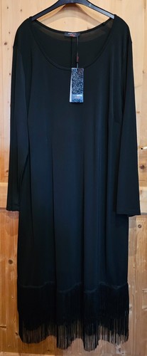 Edles langes schwarzes kleid - schwarzes,