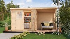 Gartenhaus Holz 28mm mit Anbau