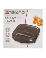 Ambiano Sandwichmaker Sandwichtoaster 750W Antihaftbeschichtung Toaster