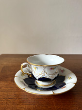 Meissen B-Form Mokkagedeck Tasse 2-tlg. kobaltblau  1. Wahl Prunktasse