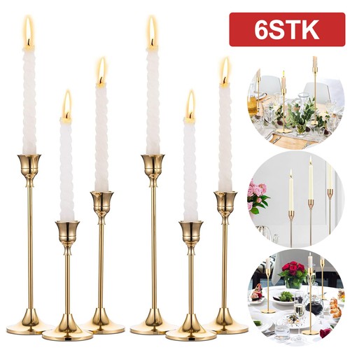 6stk kerzenständer gold 6er - 6stk,