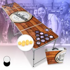 Beer Pong Tisch Set Wood