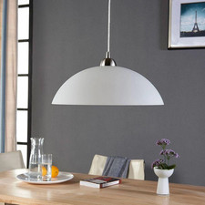 Hängeleuchte Hängeleuchte Deckenleuchte Lindby Valeria Glas Lampe E27 weiß