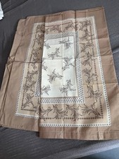 Vintage 70 80 er Jahre Bettwäsche braun Irisette 5 tlg. Retro TOP