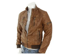 Bikerjacke  Kunstleder
