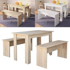 3-tlg. Essgruppe Tisch und