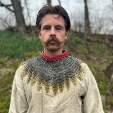 Medieval Chainmail Gorget with