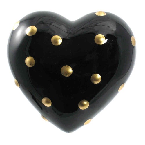Keramik herz 9cm box - 9cm, in
