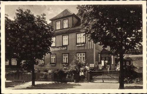 Braunlage oberharz haus - ak,
