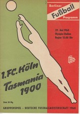 29.05.60 Tasmania Berlin - 1. FC Köln Spiel um Deutsche Meisterschaft