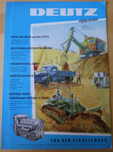Deutz diesel 1956 prospekt - deutz,