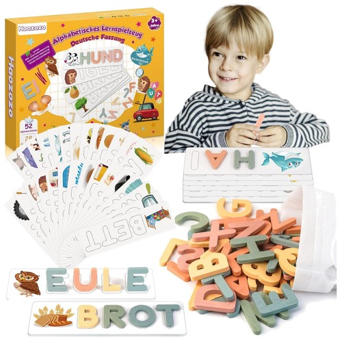 Buchstaben lernen kinder holz - lernen,