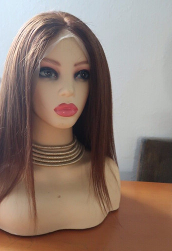 Abby chestnut brown hair glatt - chestnut,