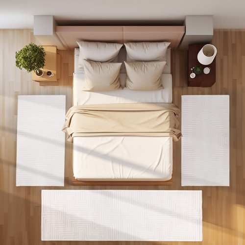 Bettvorleger schlafzimmer - bettvorleger,